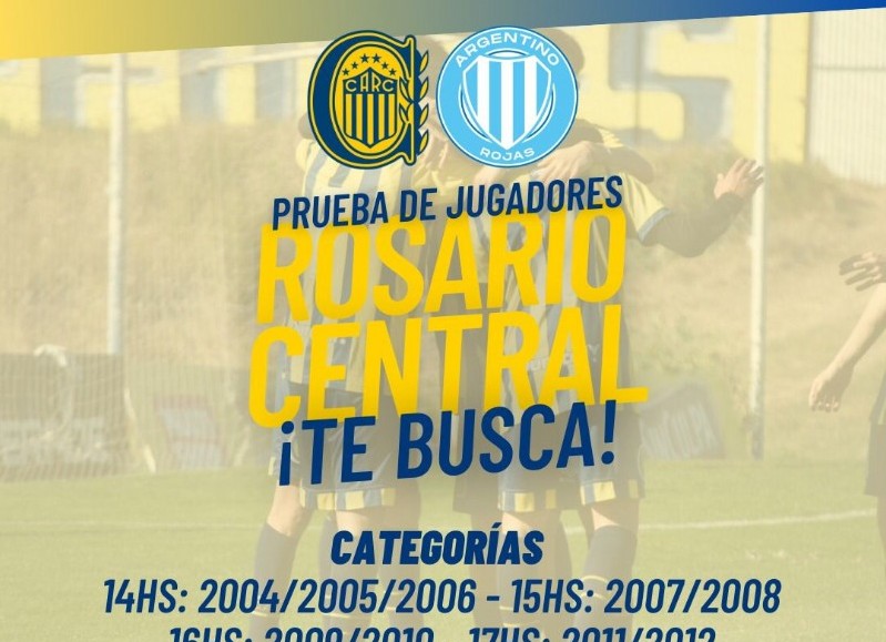 Prueba de jugadores en la región - Rosario Central