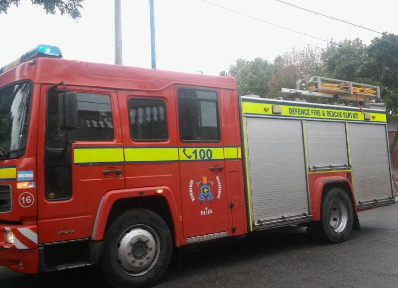 Expeditivo accionar de los bomberos.