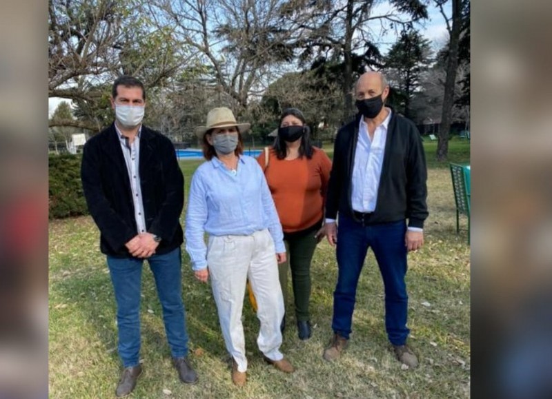 Hernán Quintana, Silvia Medina y Osmar Vivero junto a Patricia Bullrich.