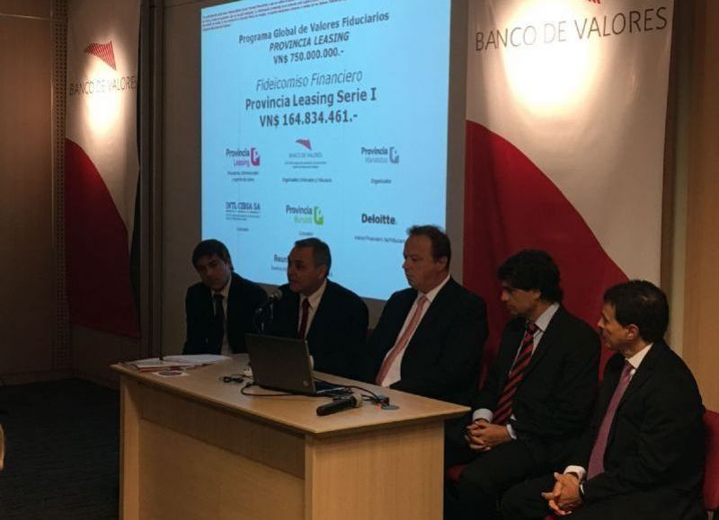 La presentación del primer fideicomiso de Provincia Leasing.