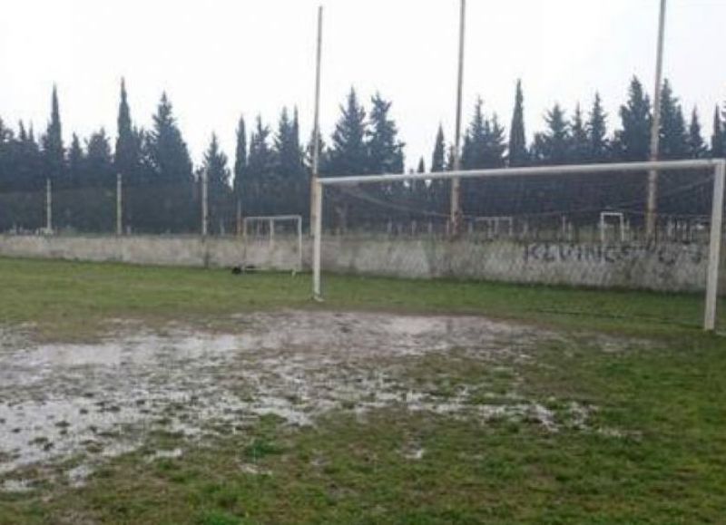 Canchas anegadas.