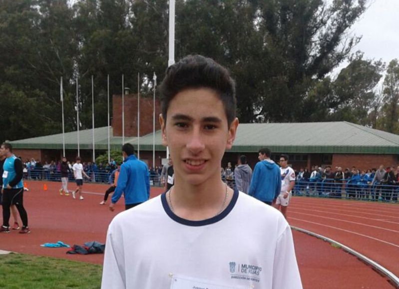 El atleta rojense en Mar del Plata.