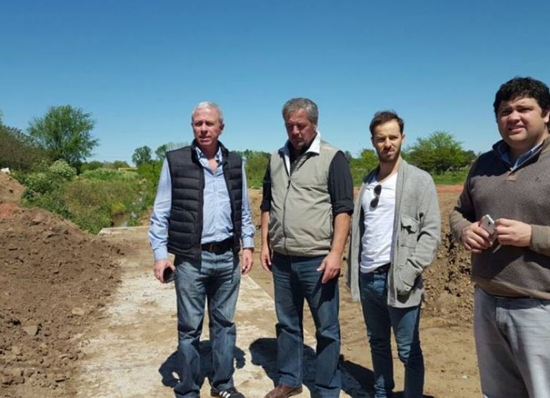 El intendente Claudio Rossi estuvo presente en la recorrida.