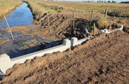 Se colocó un nuevo puente premoldeado en el bajo de La Criolla