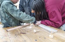 Pleno desarrollo del Taller de Carpintería