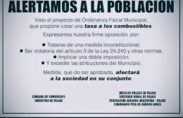 Impuesto al combustible: ahora se suman las instituciones a su rechazo