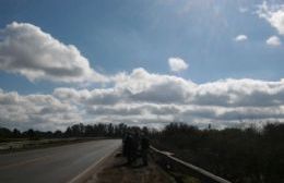 La Municipalidad de Salto controla todos los días el nivel del río Rojas en el Puente de la Ruta 188