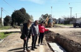 El diputado Vignali visitó obras en el distrito de Ramallo