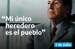 El peronismo evoca al General a 50 años de su muerte