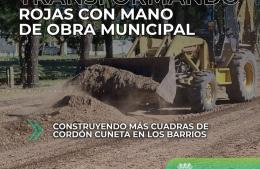 Mano de obra municipal para transformar Rojas