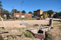 Mejoras sobre la calle colectora Luis Dorrego con la construcción de sumideros