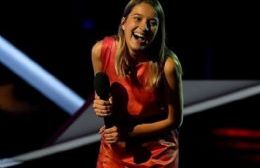 Isabel Aladro brilló en el programa "La voz argentina" por Telefe