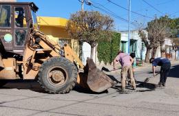 Precaución en el tránsito por trabajos de bacheo en distintos puntos de la ciudad