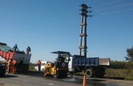 Realizan bacheo desde el cruce con Bicentenario hacia la rotonda