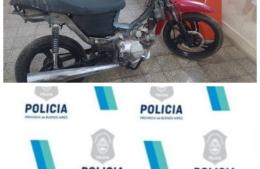 La policía recupera moto robada