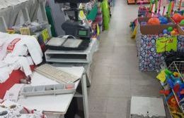 Imágenes del robo a MegaShop