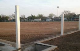 El Club Argentino avanza con la construcción de la cancha de hockey