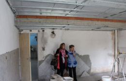 Acerbo recorrió obras que se realizan con el Fondo Educativo