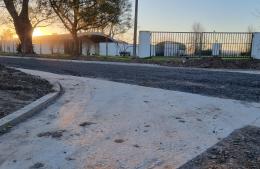 Culminó la construcción de cordón cuneta en Barrio Don Pino