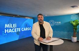 Baguear participó de un reclamo ante Nación