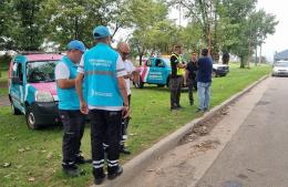 Operativo de control vehicular, concientización y entrega de cascos