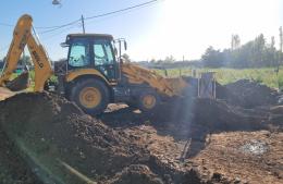 Se construye cordón en Barrio Belgrano