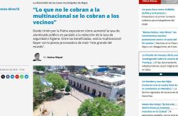 Baguear habló en Página/12 sobre “la distorsión de las tasas municipales de Rojas”